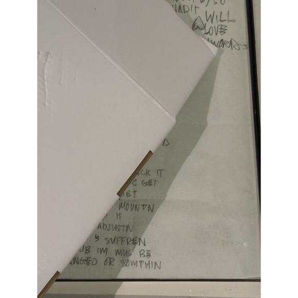 Handwritten Lyrics To Unreleased Song By Godemis of Ces Cru Strange Music - Picture 5 of 9